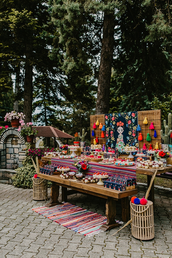 colorful-bohemian-baptism-ideas-theme-frida-kahlo_12