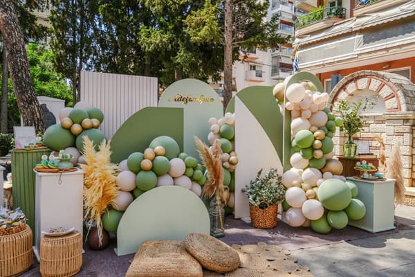 Boho Ideas Baptism Mint Shades Straw Details