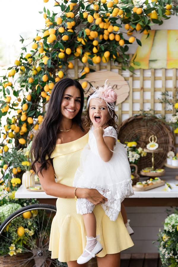 Dreamy Baptism Lemon Theme Mediterranean Flair
