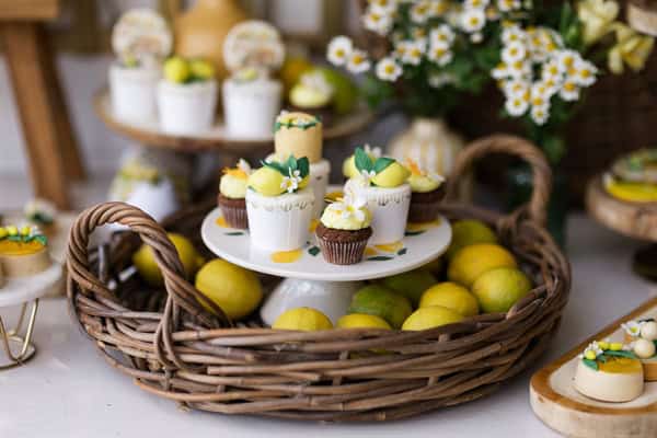 Dreamy Baptism Lemon Theme Mediterranean Flair
