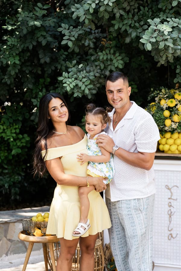 Dreamy Baptism Lemon Theme Mediterranean Flair