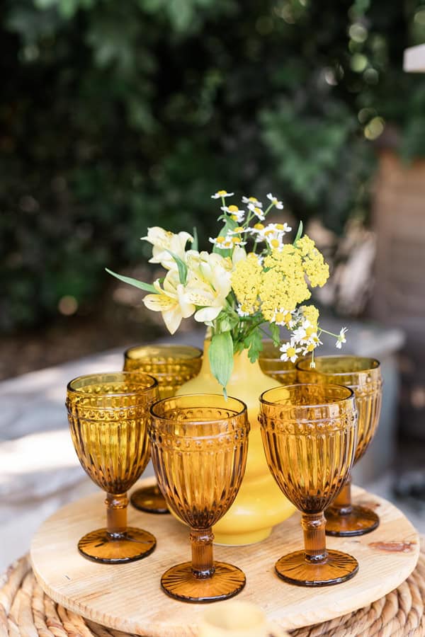 Dreamy Baptism Lemon Theme Mediterranean Flair