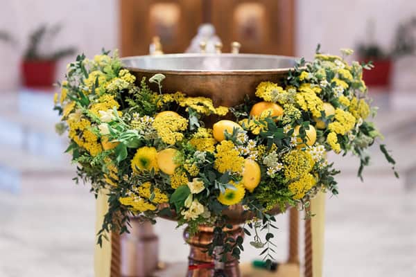 Dreamy Baptism Lemon Theme Mediterranean Flair