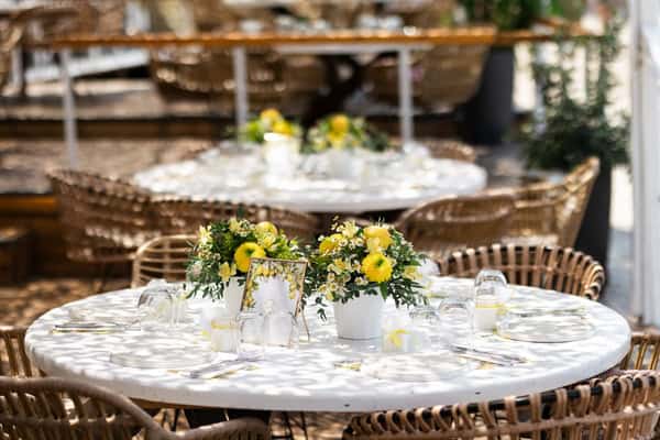 Dreamy Baptism Lemon Theme Mediterranean Flair