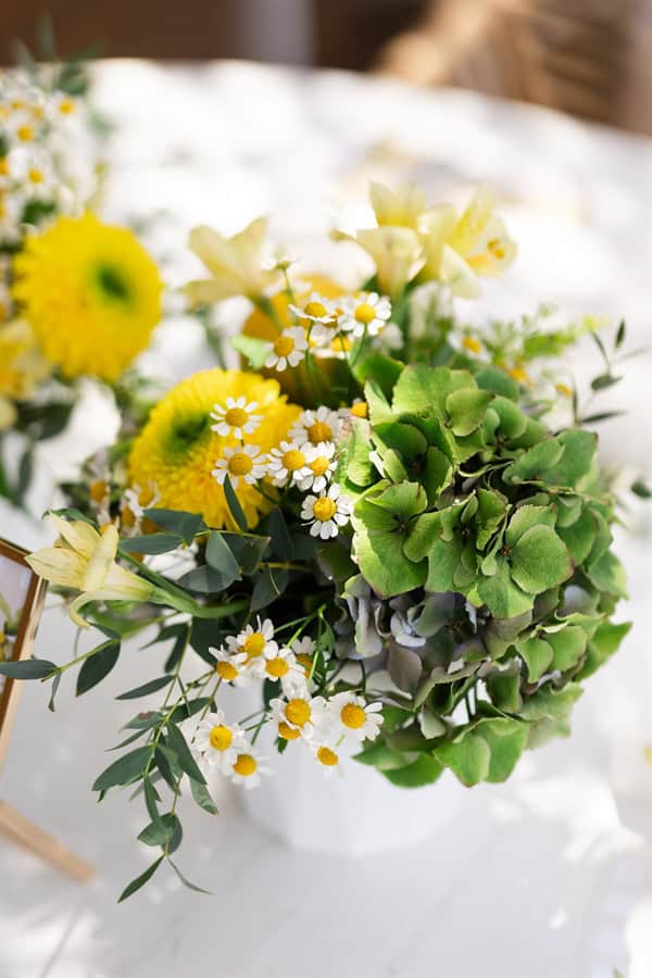 Dreamy Baptism Lemon Theme Mediterranean Flair