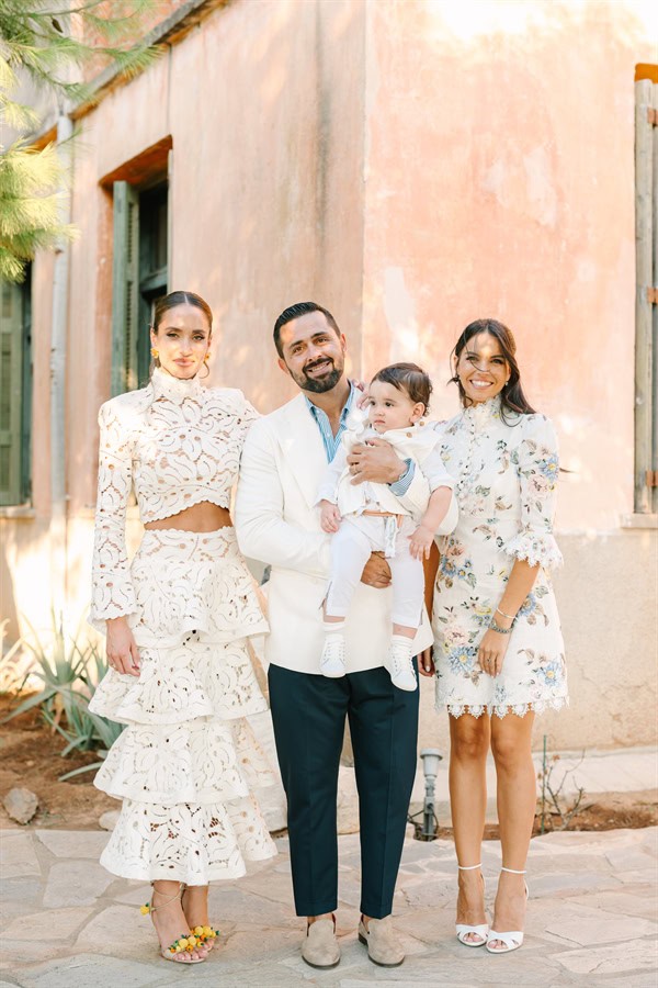 Inspirational Summer Boy Baptism Positano Theme