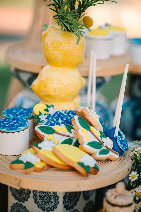 Inspirational Summer Boy Baptism Positano Theme