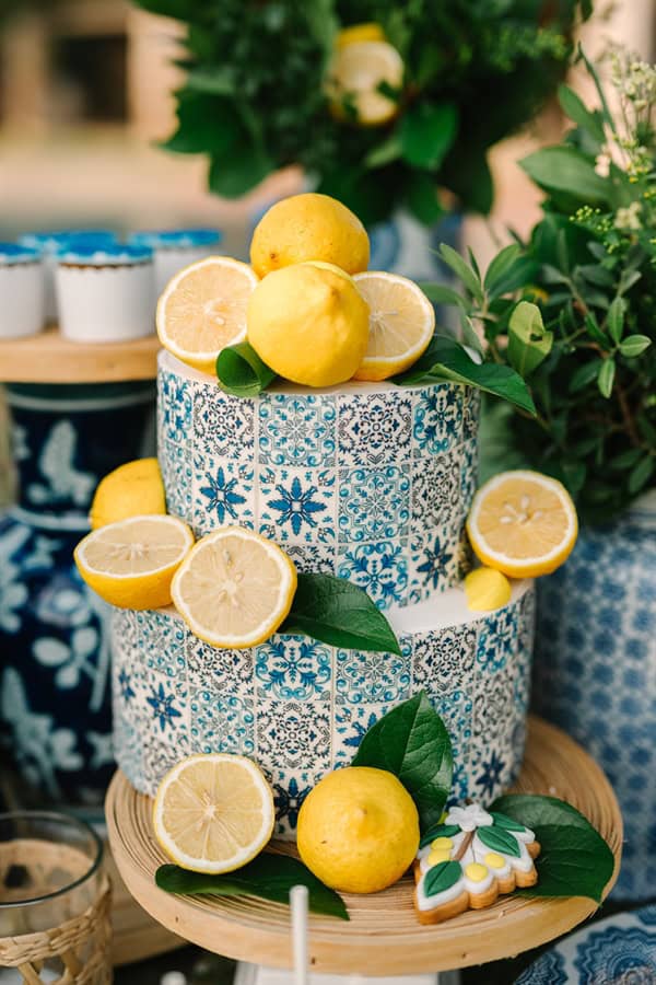 Inspirational Summer Boy Baptism Positano Theme