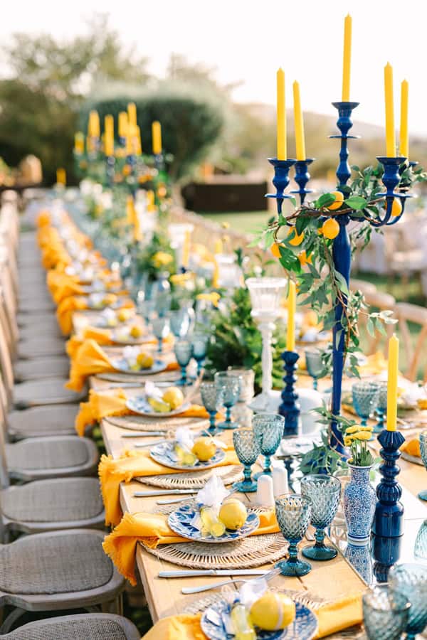 Inspirational Summer Boy Baptism Positano Theme