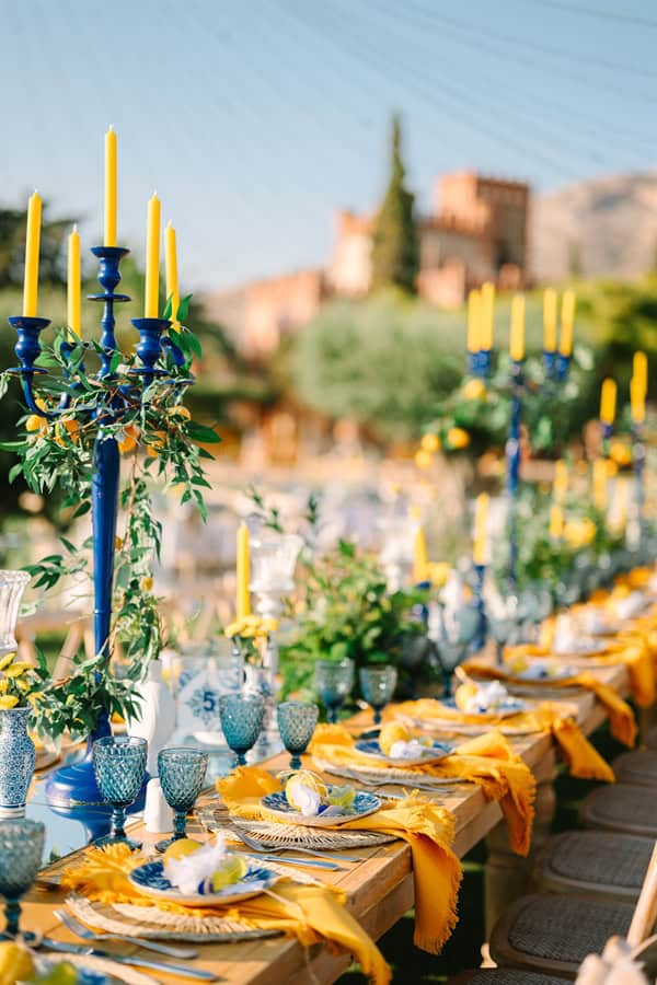 Inspirational Summer Boy Baptism Positano Theme