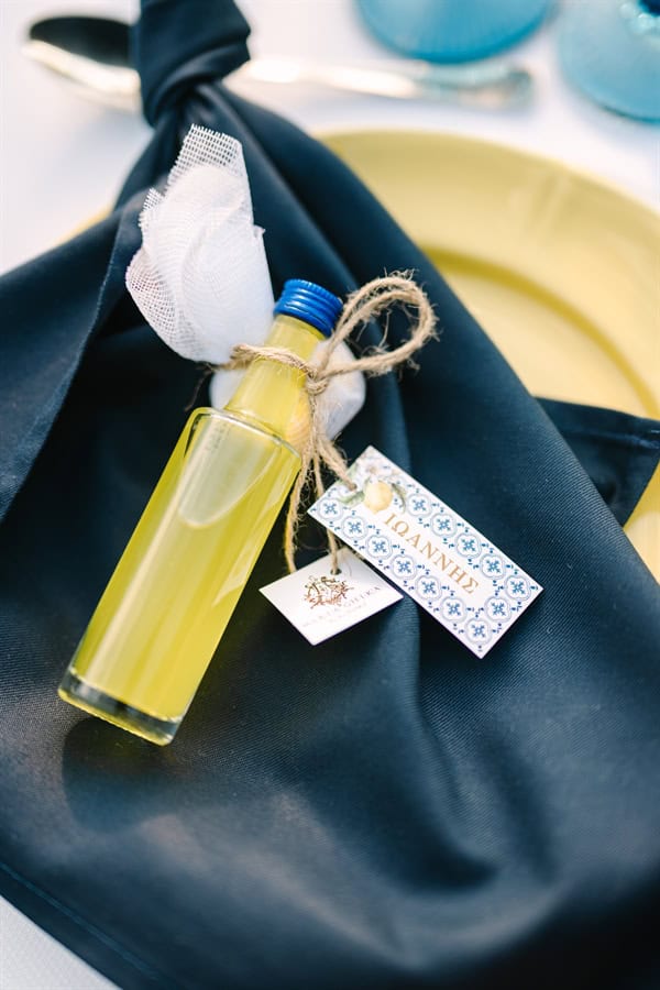 Inspirational Summer Boy Baptism Positano Theme