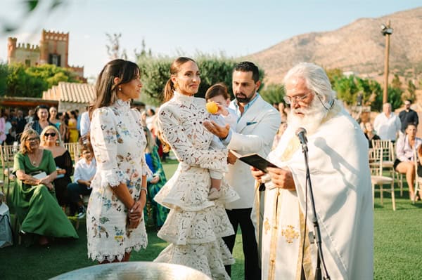 Inspirational Summer Boy Baptism Positano Theme