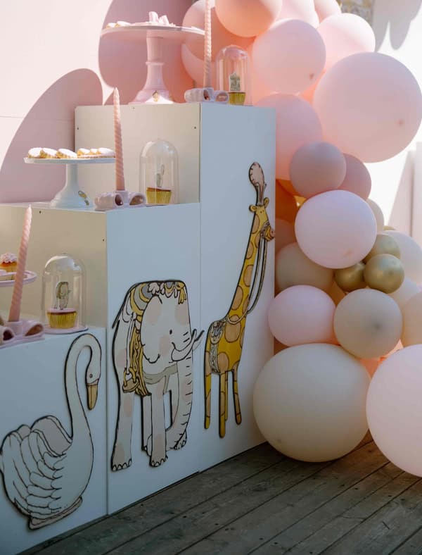 Fairytale Baptism Girl Theme Vintage Carousel