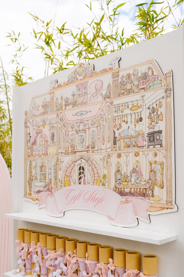 Fairytale Baptism Girl Theme Vintage Carousel