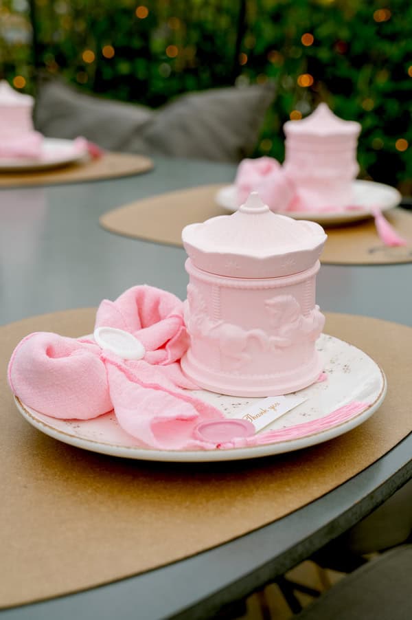 Fairytale Baptism Girl Theme Vintage Carousel