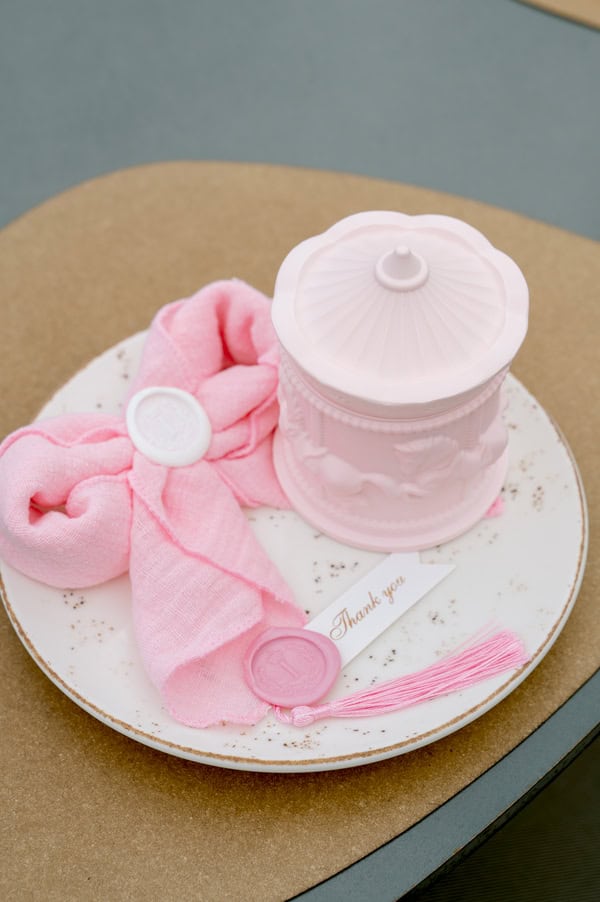 Fairytale Baptism Girl Theme Vintage Carousel