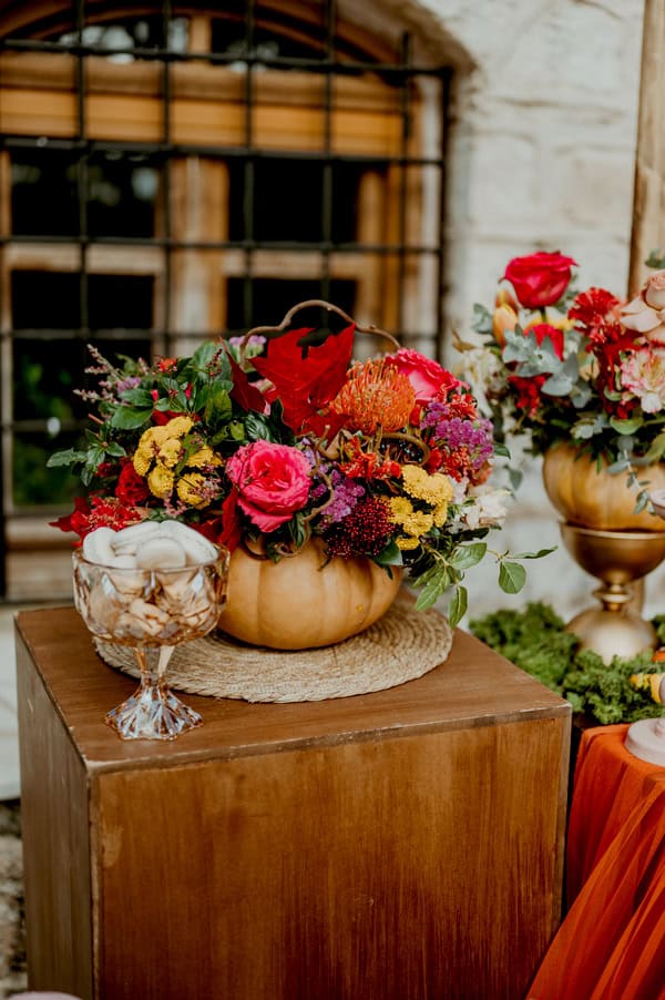 Fall Baptism Girl Pumpkin Theme