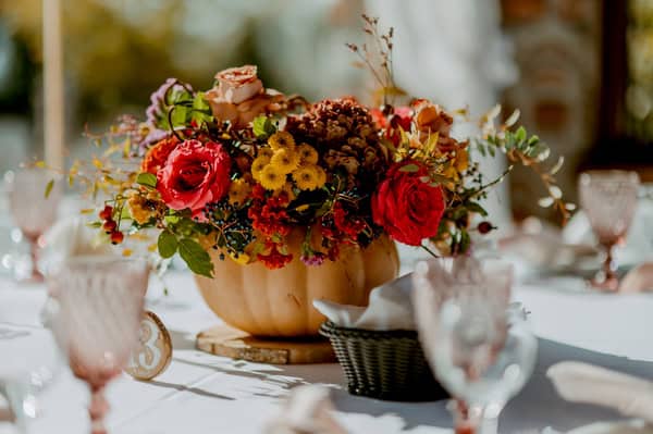 Fall Baptism Girl Pumpkin Theme