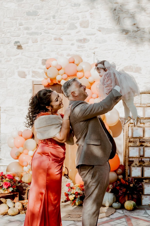 Fall Baptism Girl Pumpkin Theme