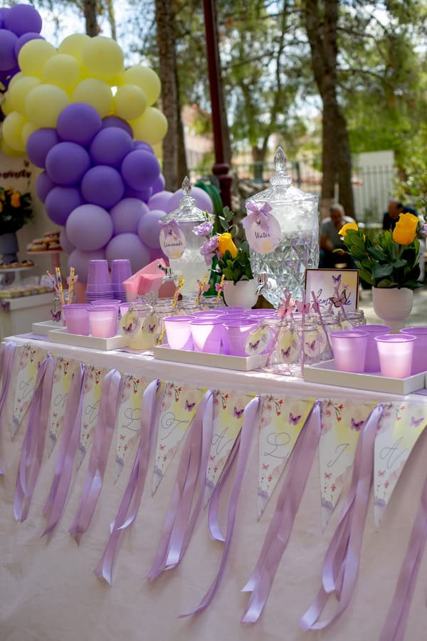 Pretty Butterfly Theme Baptism Decoration Ideas