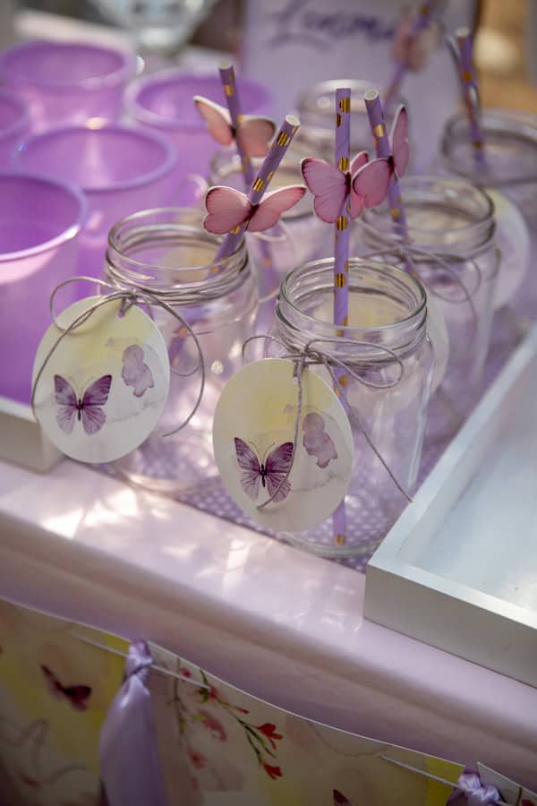 Pretty Butterfly Theme Baptism Decoration Ideas