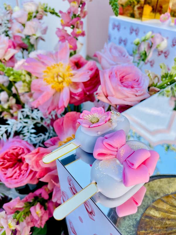 Pretty Decorative Ideas Girly Baptism Pink Bow Theme