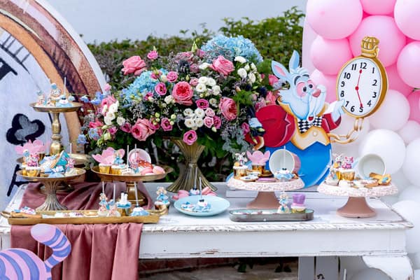 Pretty Decorative Ideas Girly Baptism Theme Alice In Wonderland