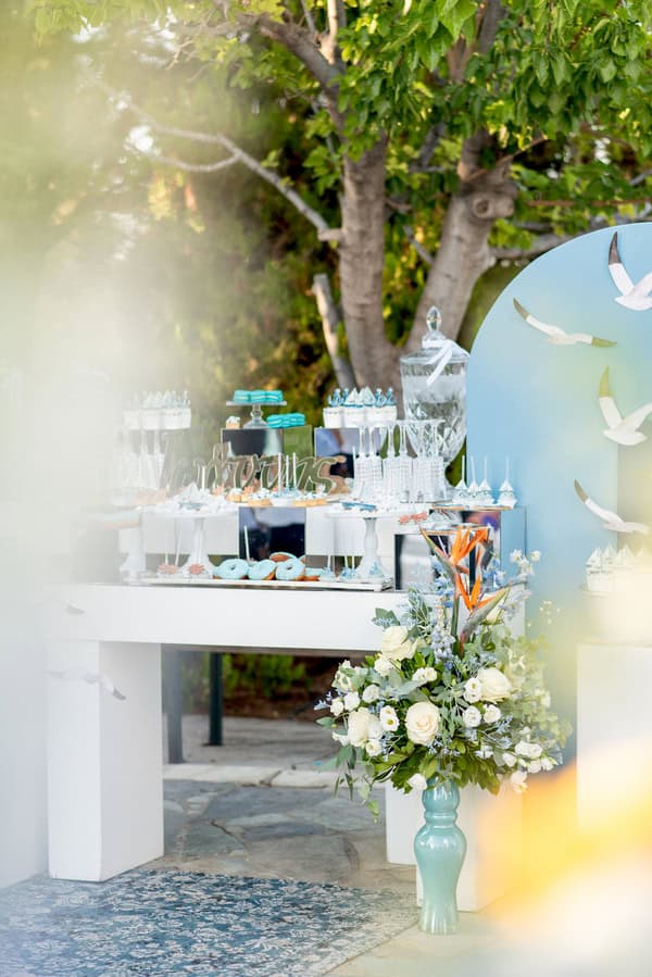 Decoration Christening Ideas Autumn Boy Boat Theme