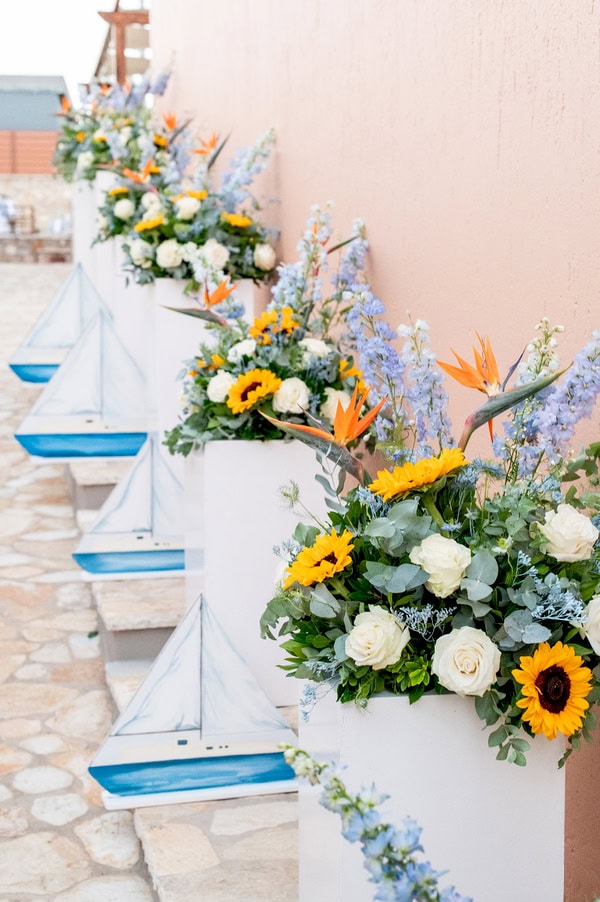 Decoration Christening Ideas Autumn Boy Boat Theme