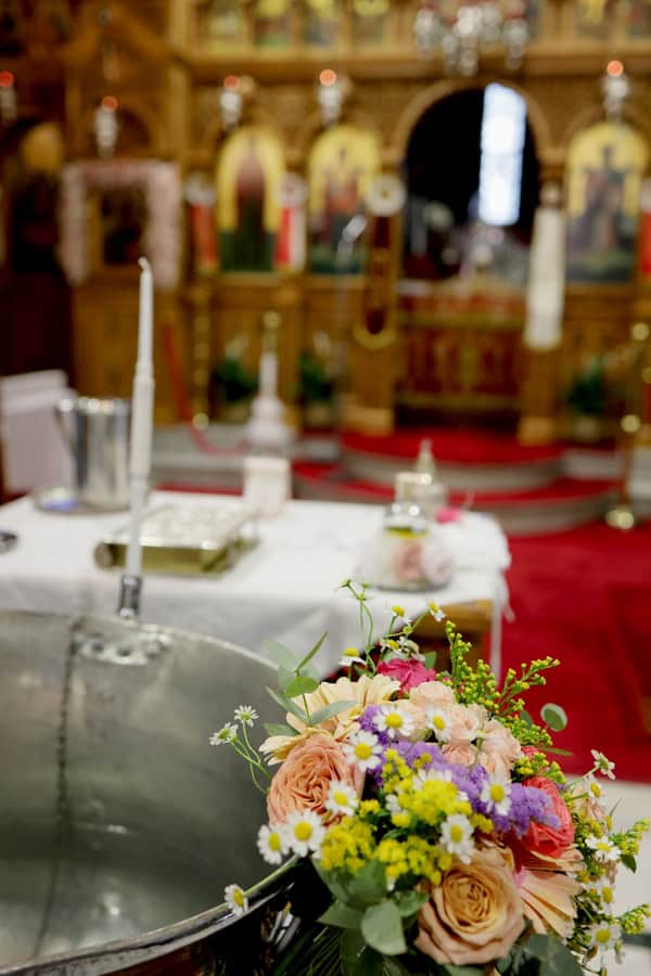Decoration Ideas Girls Baptism Colorful Flowers