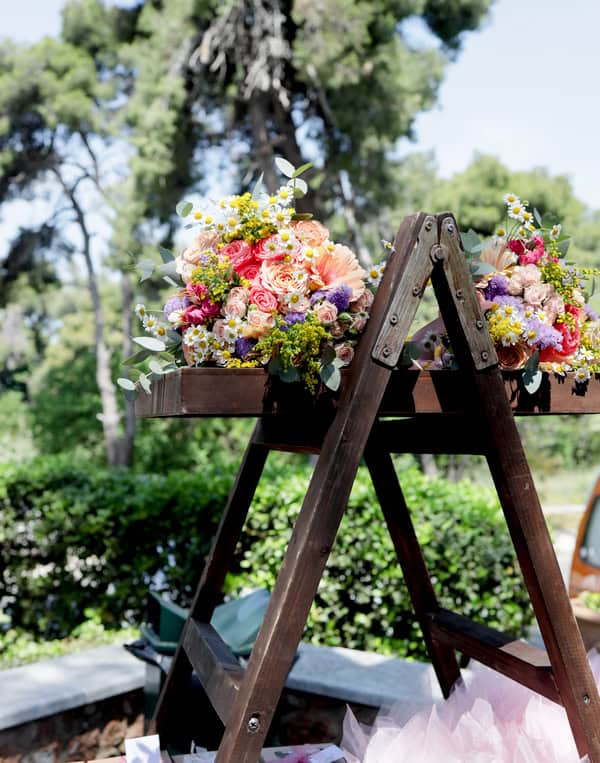 Decoration Ideas Girls Baptism Colorful Flowers