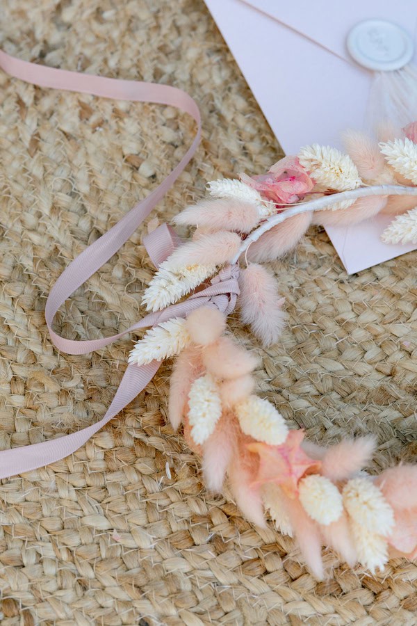 Decorative Ideas Cute Girl Baptism Wild Flowers