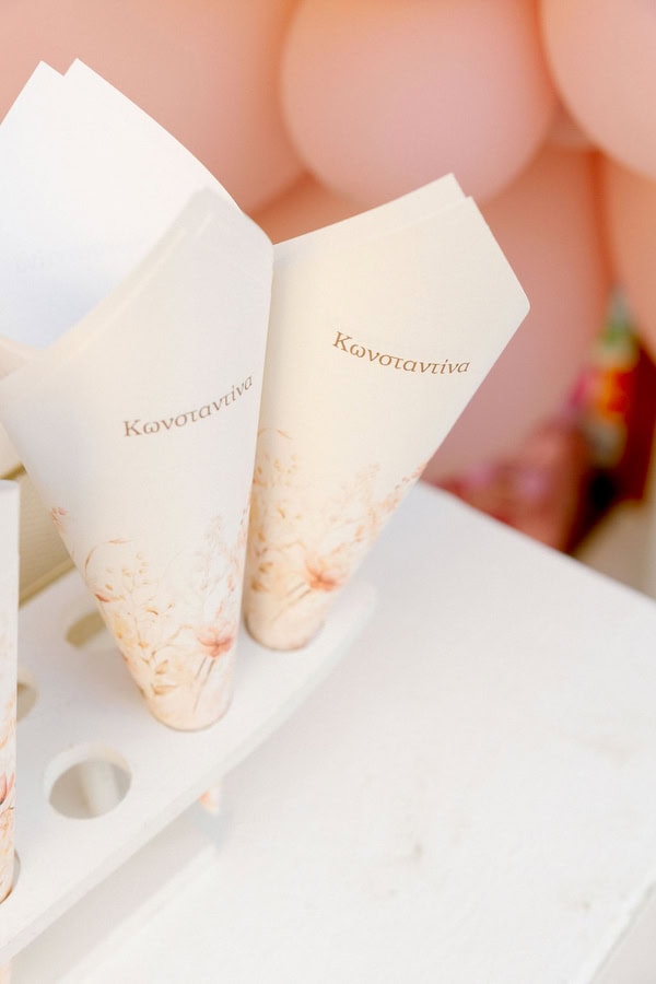 Decorative Ideas Cute Girl Baptism Wild Flowers