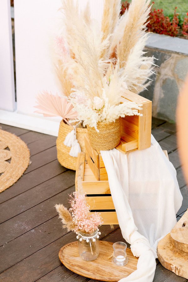 Decorative Ideas Cute Girl Baptism Wild Flowers