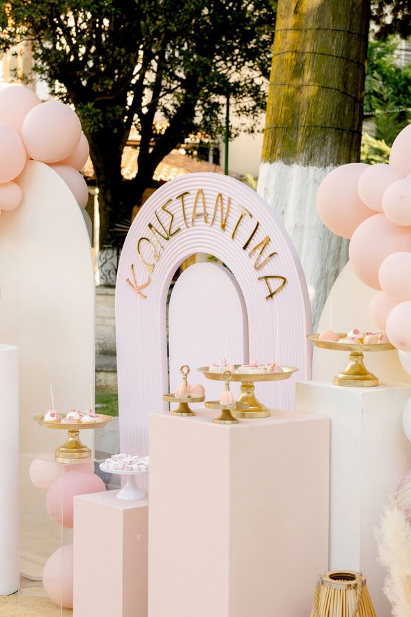 Decorative Ideas Cute Girl Baptism Wild Flowers