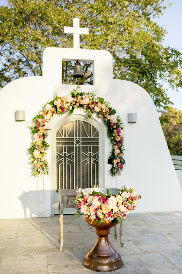 Decorative Ideas Girl Baptism Ktima Ivelia Colorful Blooms