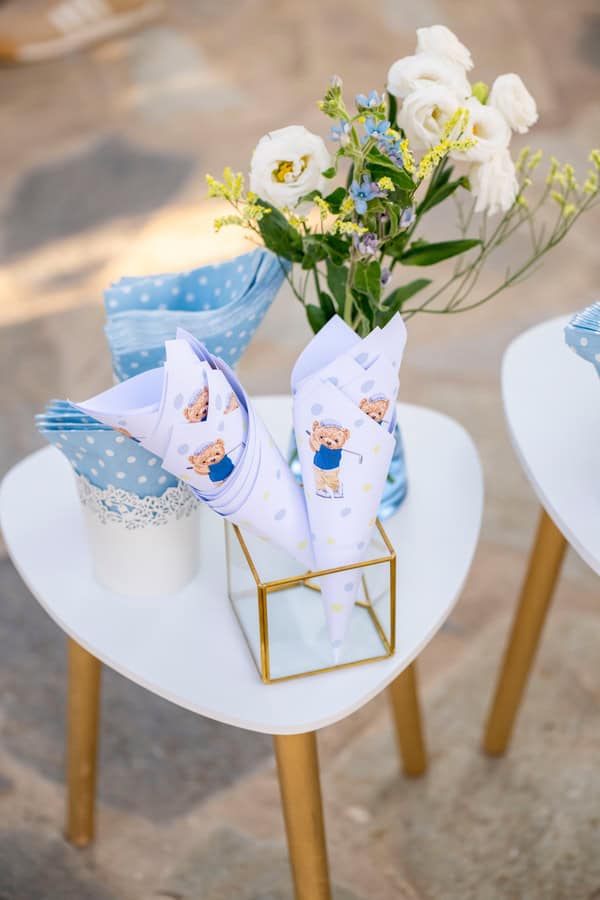 Ideas Decorative Boy Baptism Theme Teddy Bear