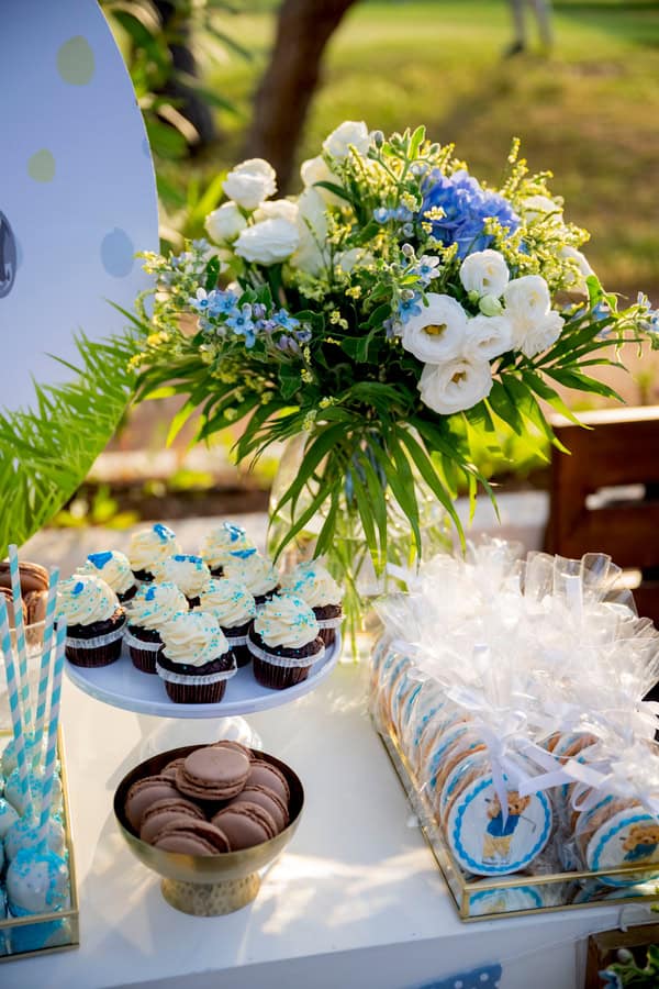 Ideas Decorative Boy Baptism Theme Teddy Bear