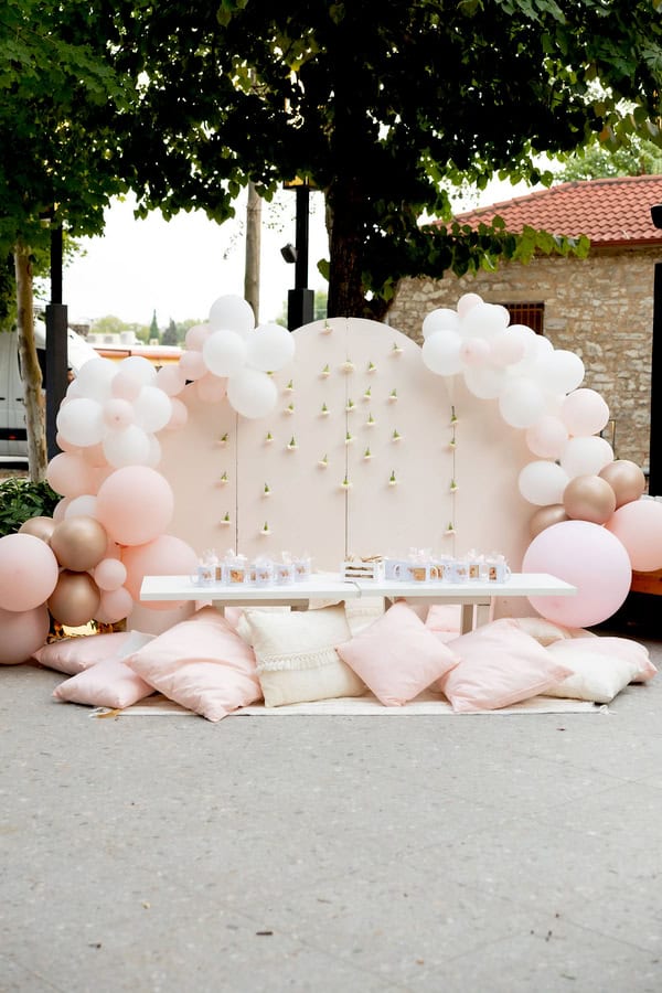 Pretty Baptism Ioannina Beautiful Pink White Roses