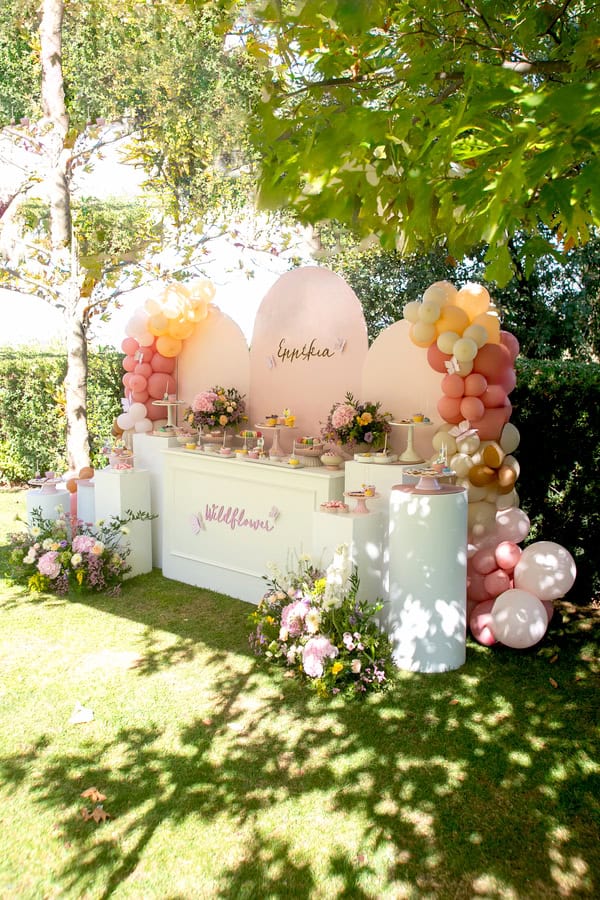 Pretty Fall Baptism Wild Flower Theme