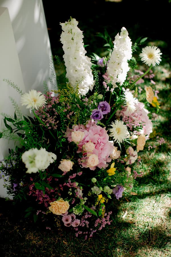 Pretty Fall Baptism Wild Flower Theme