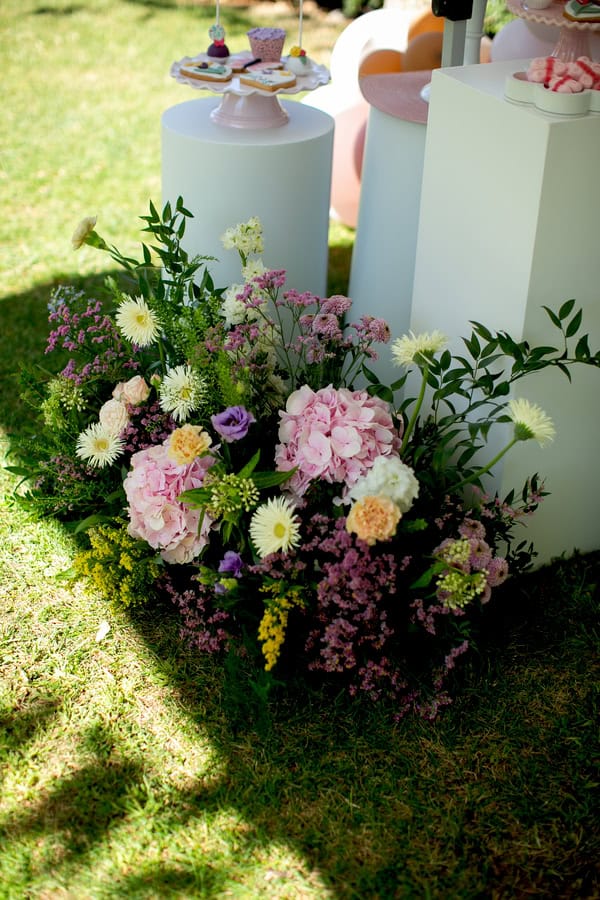 Pretty Fall Baptism Wild Flower Theme