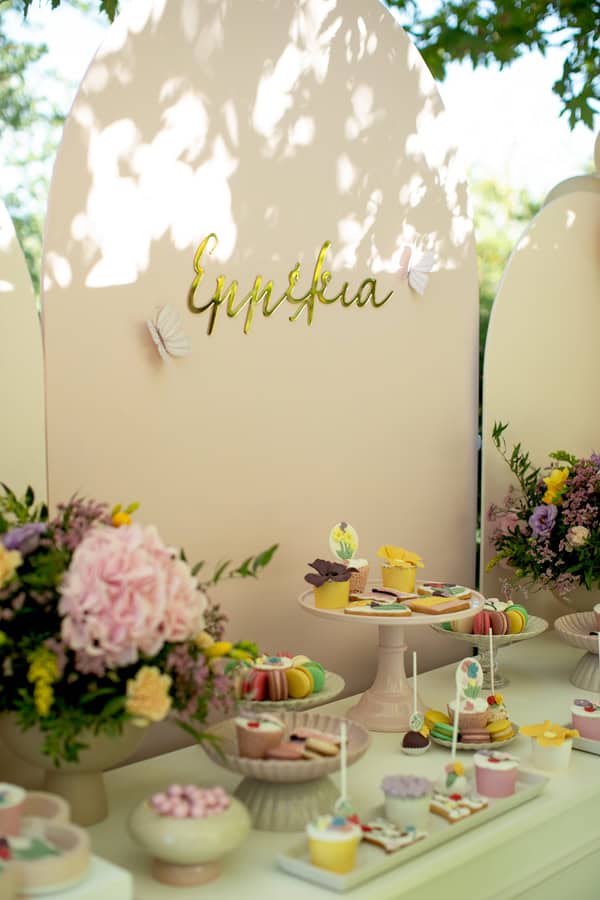 Pretty Fall Baptism Wild Flower Theme