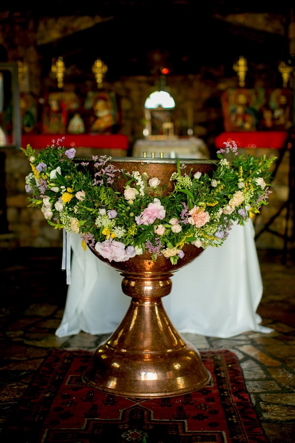 Pretty Fall Baptism Wild Flower Theme
