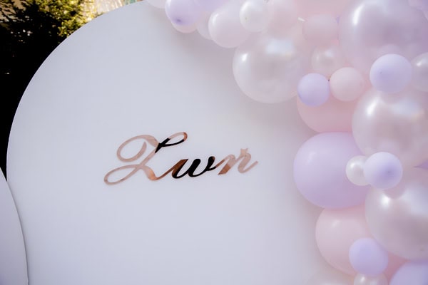Spring Girl Baptism Floral Details Pink Shades