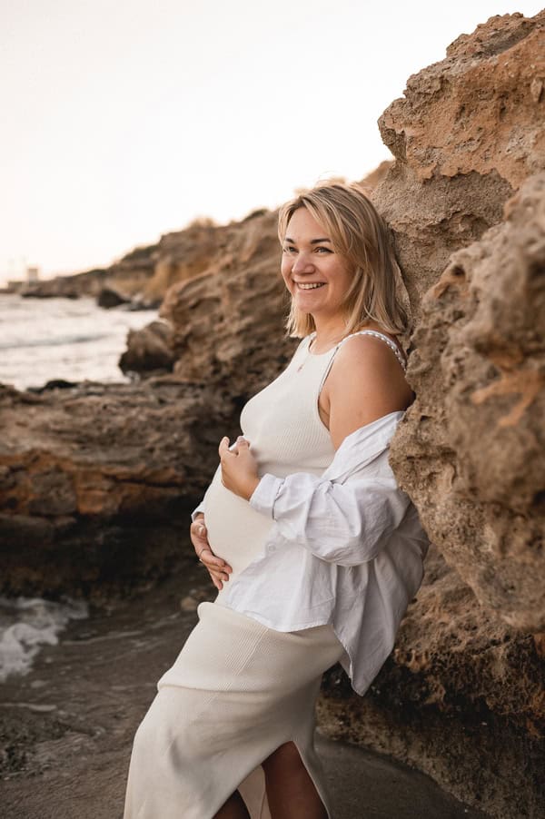Sweet Beautiful Family Photoshoot Sea Larnaka