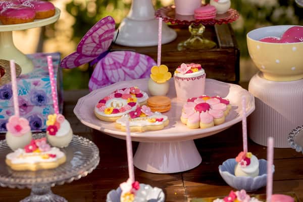 Decoration Ideas Girl Baptism Flowers Bright Colors