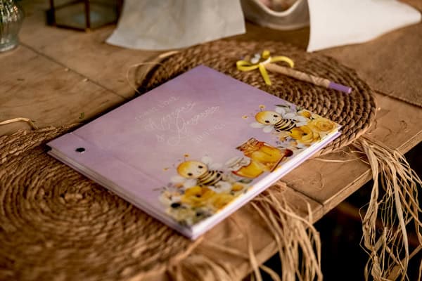 Decorative Ideas Baptism Twins Bee Theme