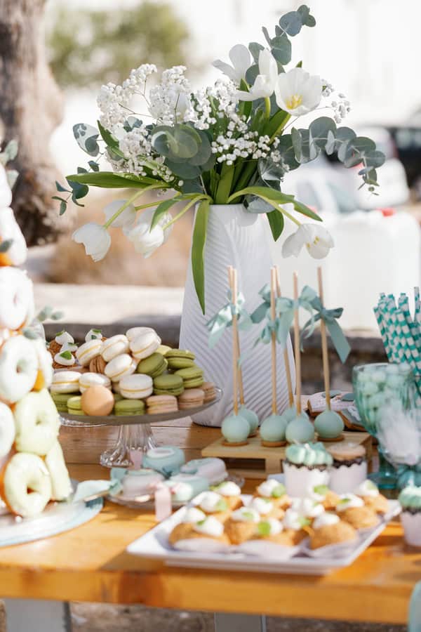 Ideas Decorative Wedding Baptism Mint Shades