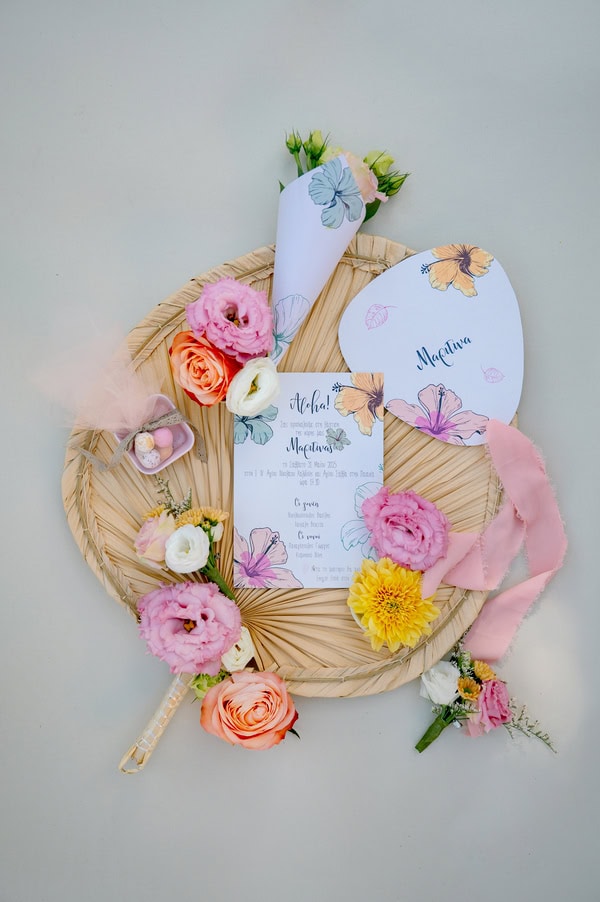 Ideas Decorative Girl Baptism Theme Beautiful Colorful Flowers